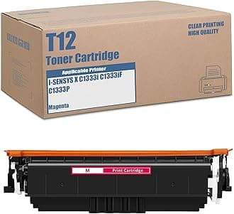 KEFOER T12 Toner Cartridge Replacement Compatible for Canon I-SENSYS X C1333i C1333iF C1333P Printer (1-Pack Magenta)