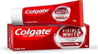 Colgate Visible White Dazzling White Toothpaste (1 Shade Whiter In 1 Week) with Sparkling Mint 100g - 1 Pack Buy Original Colgate Products Only E-Retails