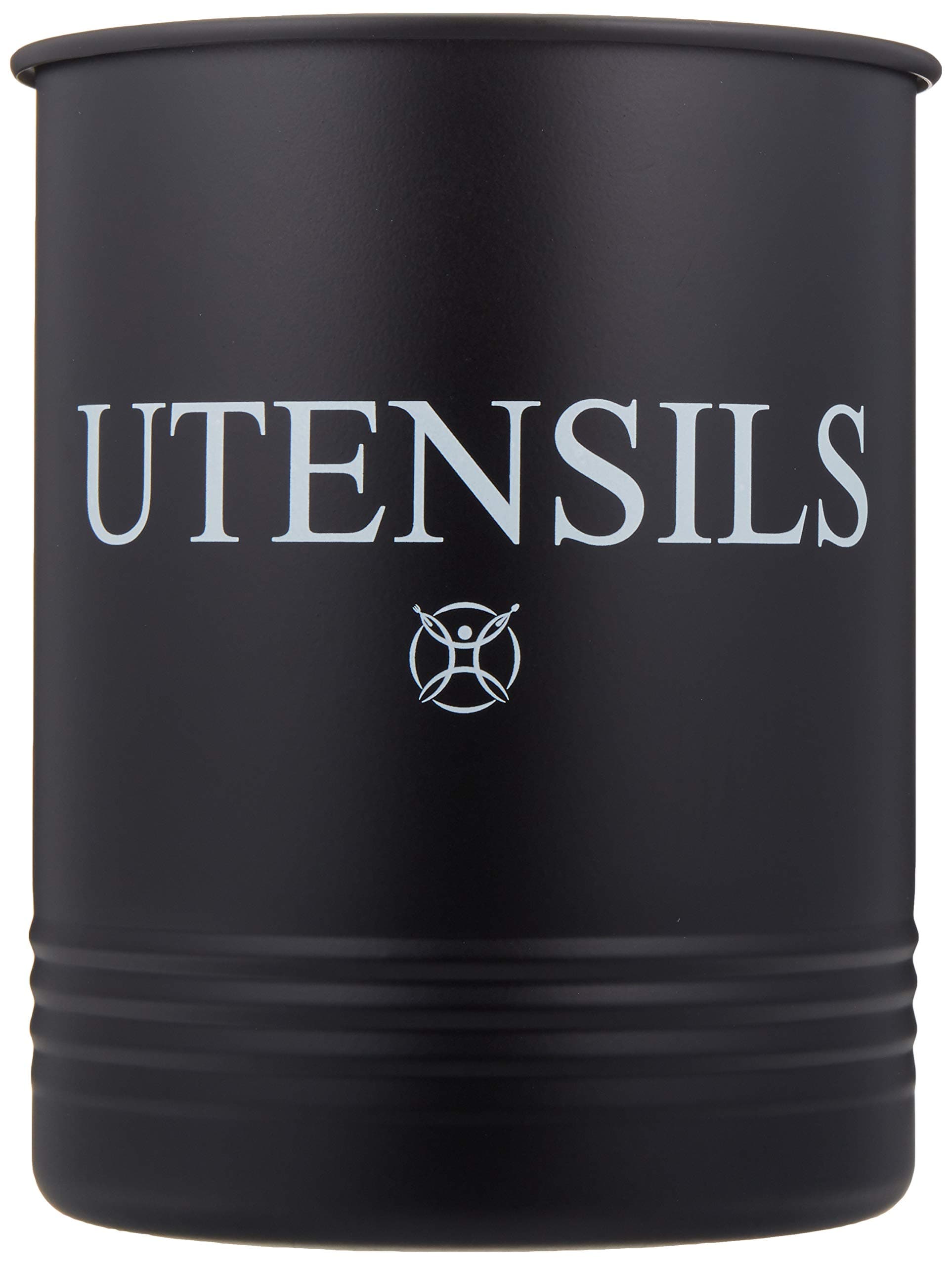 Utensil Holder Large Crocks Kitchen (Black)