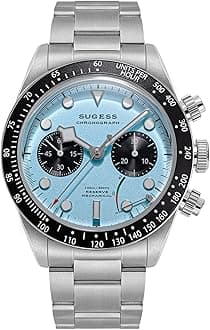 BB Chrono S457.T Domed Sapphire Crystal Glass 100m Mens Sport Mechanical ST1907 Movement Watch