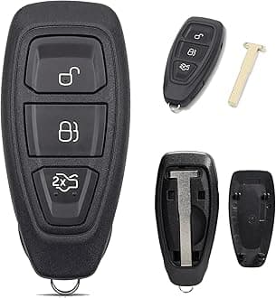 3 Buttons Car Key Fob Case  For Ford Fiesta Focus with Blade
