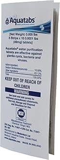 Aquatabs 49mg Water Purification Tablets - 50 Pack
