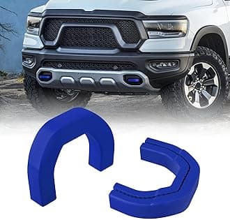 Custom Front Tow Hooks Covers Hitch Cover Blue Plastic Compatible with Dodge RAM 1500 2019-2025