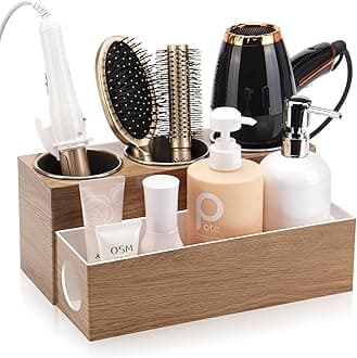 GFWARE Hair Tool Organizer - Bathroom Vanity Organizers and Storage, Hair Styling Accessories Hot Tools Organizer Hair Dryer, Blow Dryer, Curling Iron, Flat Iron, Hair Straightener, Mood