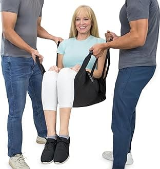 Vive Transfer Sling for Elderly & Disabled - Patient Transfer Lift Assist Device for Wheelchair - Transfer Board Alternative for Stairs, Chairs & Cars - Portable Stair Lift for Seniors & Adults