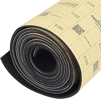 Sound Deadening Mat 1/4inch(7 mm) 6.54sqft - Car Sound Deadening Material Closed Cell Foam - Heat Insulation PE Foam Sound Deadener Material & Heat Barrier