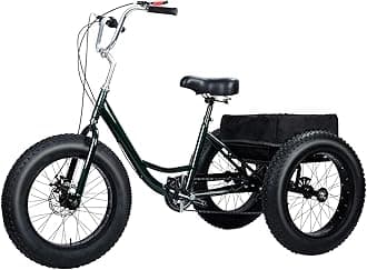 YOXIER Adult Tricycle,3 Wheeled Tricycle for Adults,Cruiser Bike with 7 Speed Load 450 Lbs,Adult Trikes 20 inch Wheels Low Step-Through with Large Basket,Three-Wheeled Bicycles for Women, Men, Senior