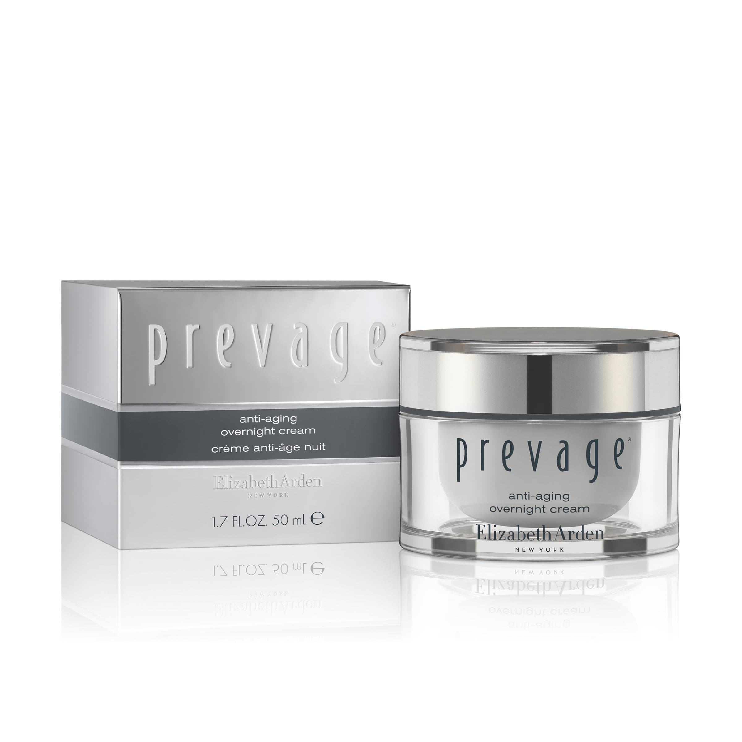 PREVAGE Anti-Aging Night Cream for Women, Hydrating Face Moisturizer, Firming, Reduces Fine Lines & Wrinkles, With Antioxidant Idebenone Technology, 1.7 Oz