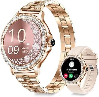 Smart Watch for Women, 1.3 Inch Women's Smart Watches 120+ Sports Modes Fitness Tracker with SpO2 Heart Rate Sleep Monitor, IP68 Waterproof Smartwatch for Android iOS