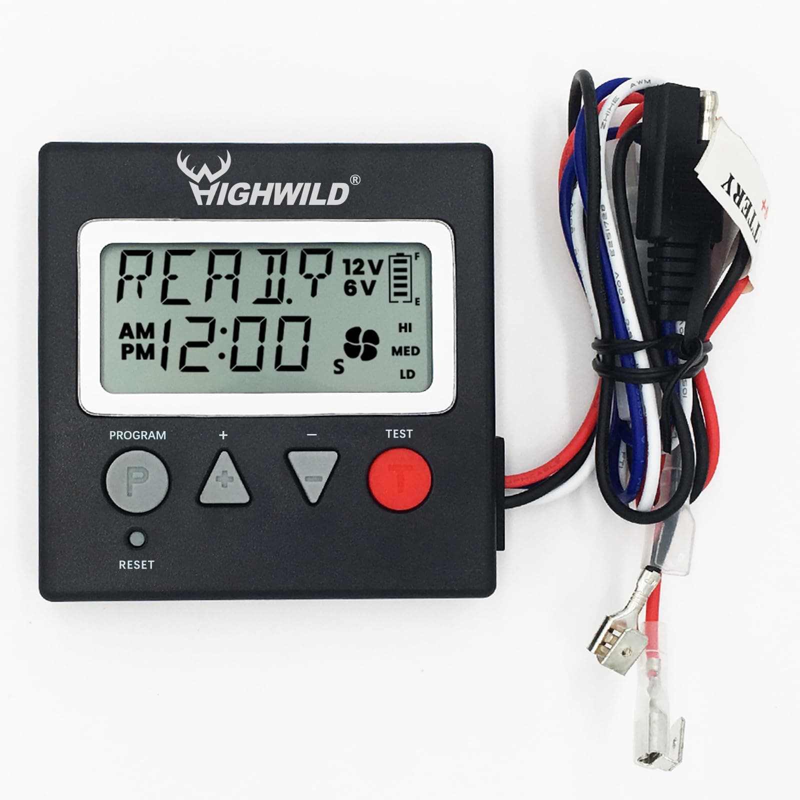 Highwild Universal 6V/12V Digital Timer - Hunting Deer Feed Timer - Up to 8 Times Different Feed Per Day - Adjustable Feed Rate