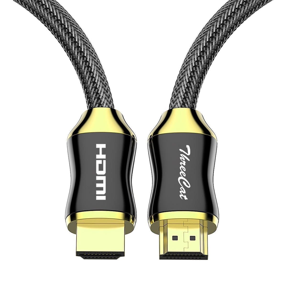 HDMI Cable 3 FT - High Speed 18Gbps HDMI 2.0 Cord - Anti-Interference Magnetic Ring - Nylon Braided Cord - Support Fire TV, Apple TV, Ethernet, Audio Return, Video 4K UHD 2160p, HD 1080p, 3D (3 FT)