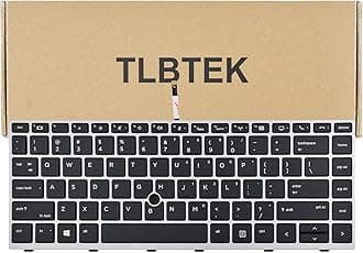 TLBTEK Backlight Keyboard Replacement Compatible with HP EliteBook 745, 746, 840, 846 G5/G6 and ZBook 14u G5/G6 Series Laptop(with Pointer)