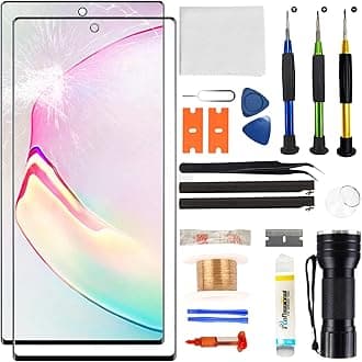 for Samsung Galaxy Note 10 Plus Screen Replacement,Replacement Screen for Galaxy Note 10 Plus Series 6.8 inch,Glass Replacement Kit with Repair Tools(NO OLED & Touch Digitizer)