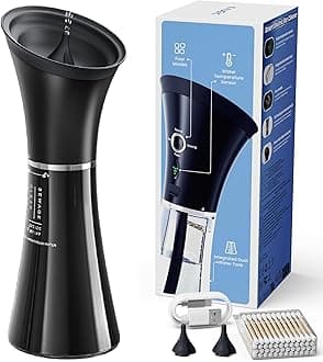 KAUGIC Upgraded Ear Wax Removal with One-Piece Waste Tank - Safe Ear Cleaner with Smart Water Temperature Sensor - Effective Ear Irrigation Kit with 4 Pressure Levels & USB-C Cable - IPX7 Waterproof