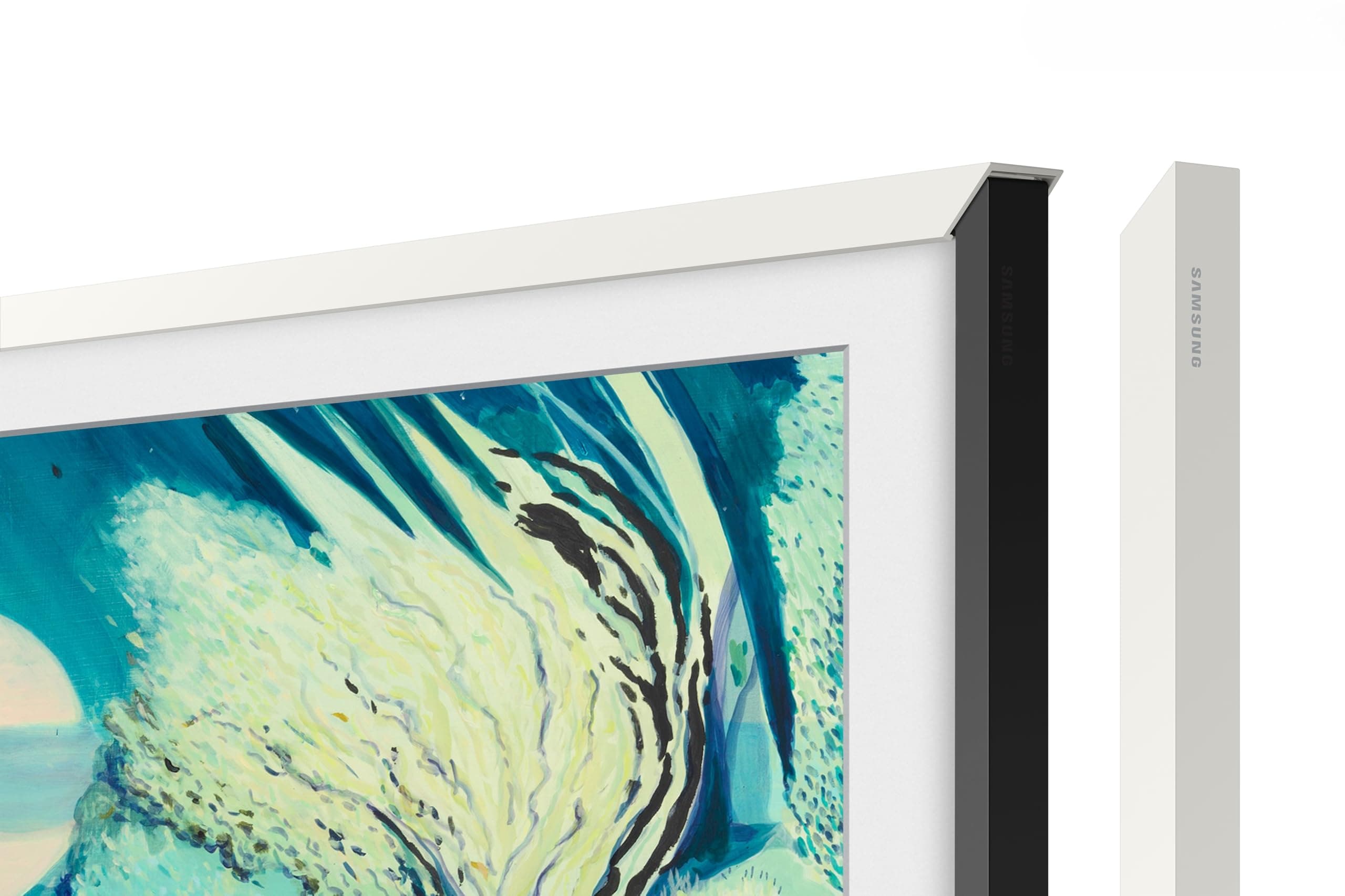 43-inch The Frame Customizable Bezel, Modern White (VG-SCFA43WTBZA, 2021 Model)