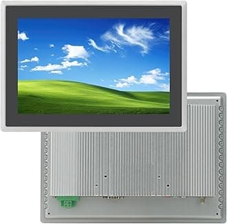 10.1 inch Capacitive Multi-Touchscreen Industrial Embedded Win-11 PC Monitor, IP65 Screen with 10 Points Touch Display, i5+RAM 8G+512G SSD, Integrated Phoenix2pin, HD-MI-Out & USB Ports