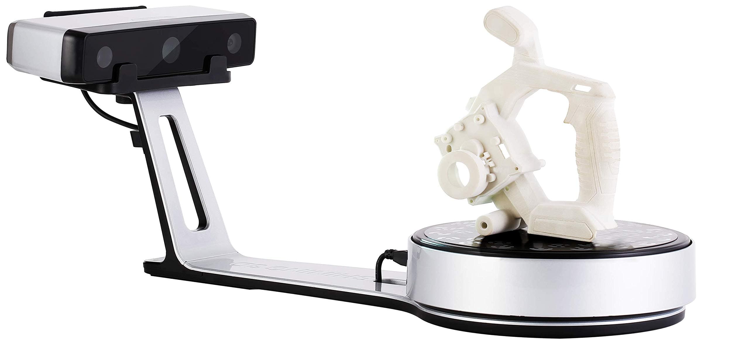 SP V2 Desktop 3D Scanner Pro - Desk Scanner with 0.05mm Accuracy, 0.17mm Resolution 1s Scan Speed Fixed/Auto Dual Mode Scanners with Feature, 3D Scanning Markers, & Turntable, Scan To Computer