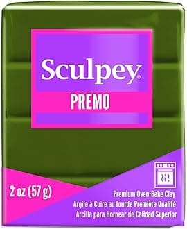 Premo Sculpey Oven Bake Clay - Spanish Olive,10.41x5.59x5.08 cm, 2 oz (Pack of 1)