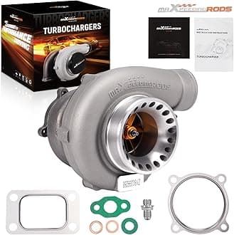 maXpeedingrods GT35 GT3582 Turbo Turbocharger for 4/6 cylinder 2.5L-6.0L Engines, for Honda Accord BMW 325i, with Dual Ceramic Ball Bearing, Billet Compressor Wheel, Sport SD Series