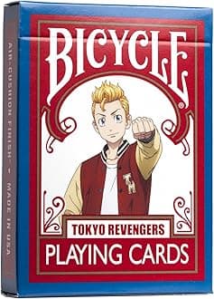 Bicycle - Tokyo Revengers 54 Card Game - Manga Collector's Edition - Playing Cards/Magic/Poker, Red