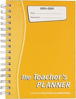 EDUCATIONAL PLANNING BOOKSLtd The Teacher's Planner 2024-25: A5, Gold, 6 Period (TP9-GLD)