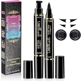 iMethod Eyeliner Stamp 2 Pens Winged Eyeliner Stamp, Perfect Wing Cat Eye Stamp, Long Lasting Liquid Eye Liner, Waterproof & Smudgeproof Makeup