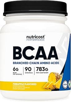 BCAA Powder (Pineapple, 90 Servings) - Optimal 2:1:1 Ratio