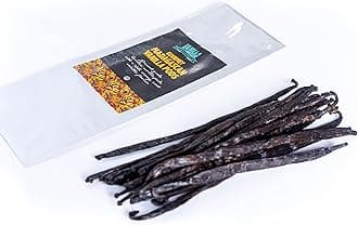 Madagascan Vanilla Pods - Pack of 10 - Grade A Vanilla Beans - Premium Madagascar Vanilla - Vanilla Pods & Beans From Around The Globe
