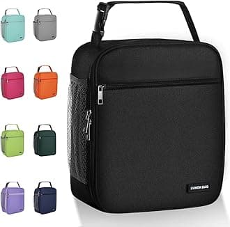 AYEANY Lunch box Lunch bag for men women Lunchbox Lunch bags Insulated Lunch bag Lunch box cooler (Black)
