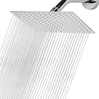 NearMoon Rain Shower Head, High Flow Stainless Steel Rainfall Shower, High Pressure Design, Awesome Shower Experience Even At Low Water Flow (12 Inch Rectangle, Chrome Finish)