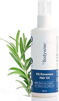 5% Rosemary Hair Growth Oil 100ml | With Goodness of 14 Essential Oils | Reduces Hair Fall, Nourishes Scalp & Promotes Hair Growth | Paraben, Mineral Oil Free