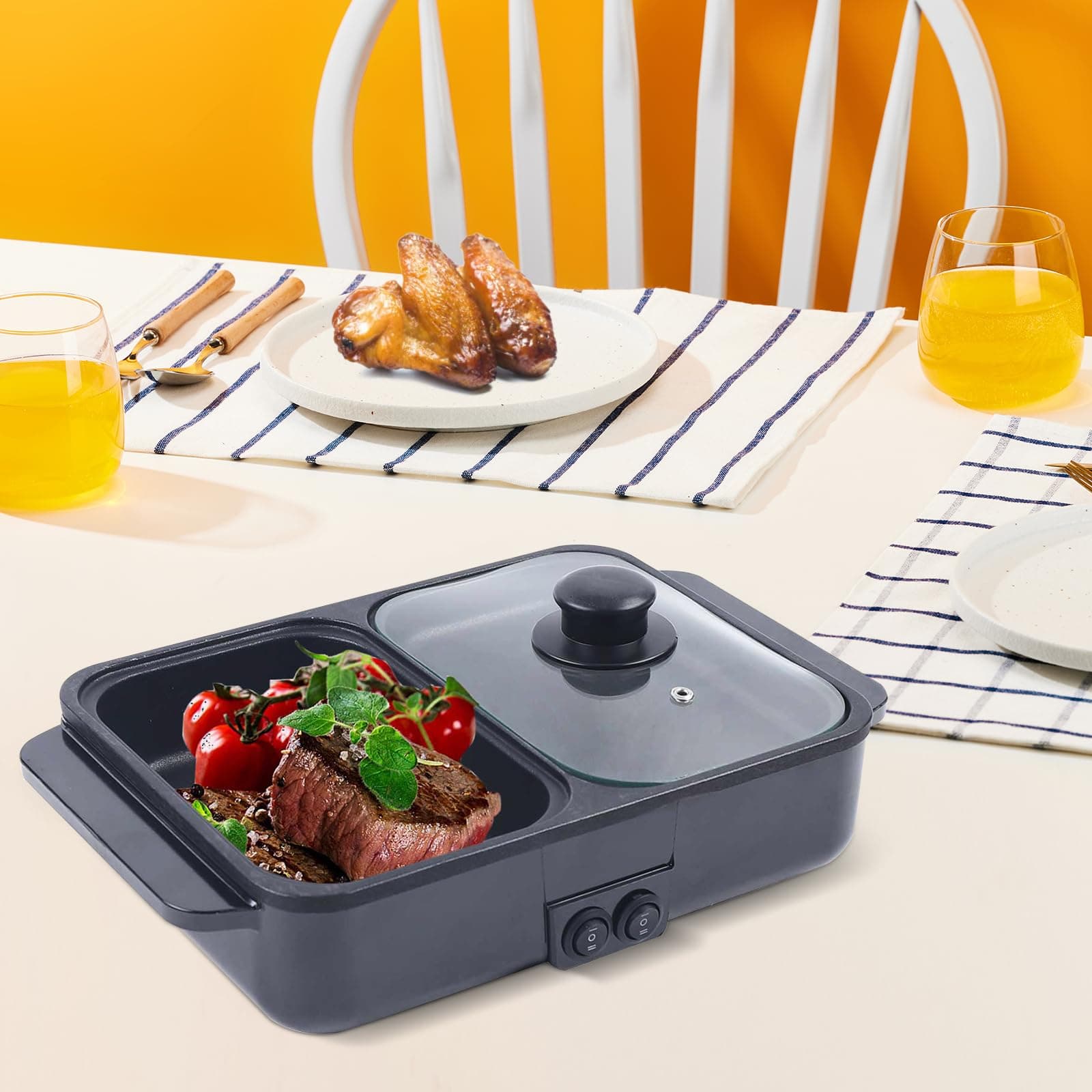 2 in 1 Hot Pot with Grill