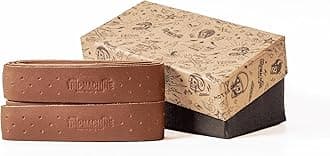 Genuine Leather Handlebar Grip Wraps for Royal Enfield, Harley, Jawa, Triumph, Bajaj, TVS, Honda | Premium Handle Grip Covers | Universal Fit Bike Throttle Wrap Accessories - Cognac, Perforated