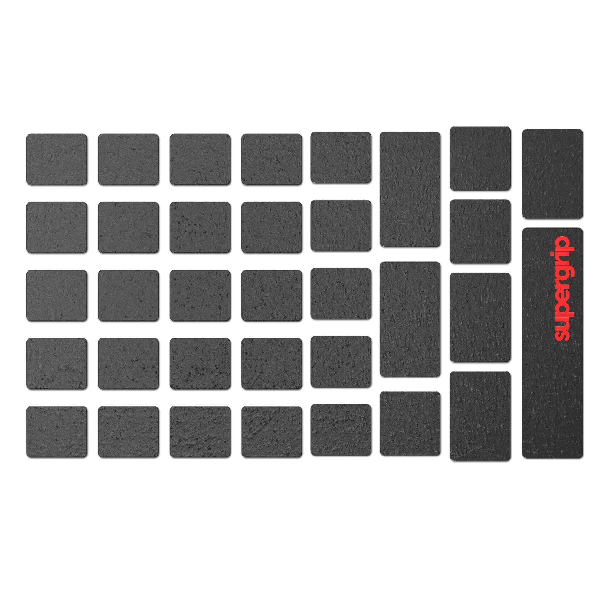 SUPERGRIP Pre-Cut Keycap Griptape Pre-Laminated Sweat Absorbing High Performance Universal Anti Slip Mouse Keycap Grip Tape Ultra-Thin 0.5mm (0.02in)