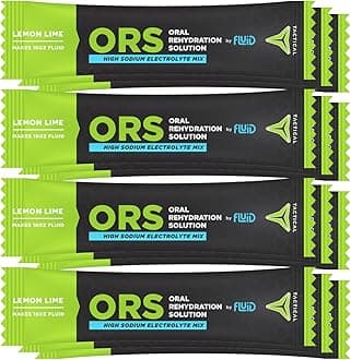 ORS (Oral Rehydration Solution), Recover Faster, Extreme Dehydration Electrolytes, 12pack (Lemon Lime)