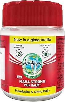 - New Maha Strong Pain Balm- 50 ml | Suitable for Strong Headache, Ortho Pain, Joint Pain| 100% Ayurvedic | Starts working within 2 minutes.