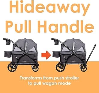 Baby Trend Navigator Plus 2-in-1 Stroller Wagon, Dash Plum