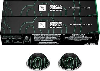 Nespresso I Samra Origins by The Weeknd Vertuo Togetherness Blend, Double Espresso, Light Roast, 20-Count Coffee Pods, Brews 2.7 fl. Oz.