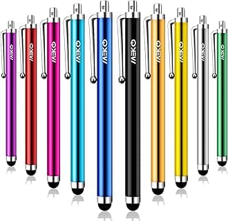 MEKO Stylus Pens for Touch Screens - 10 Pack Capacitive Stylus for iPad iPhone Tablets Samsung Galaxy All Universal Touch Screen Devices
