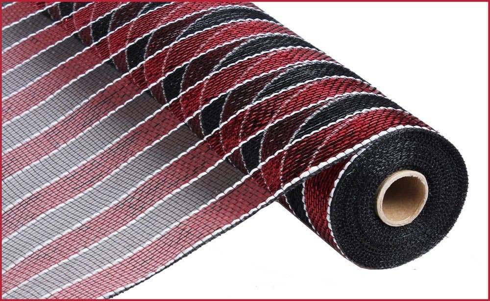 21" Poly Deco Mesh Roll Red & Garnet Deco Mesh