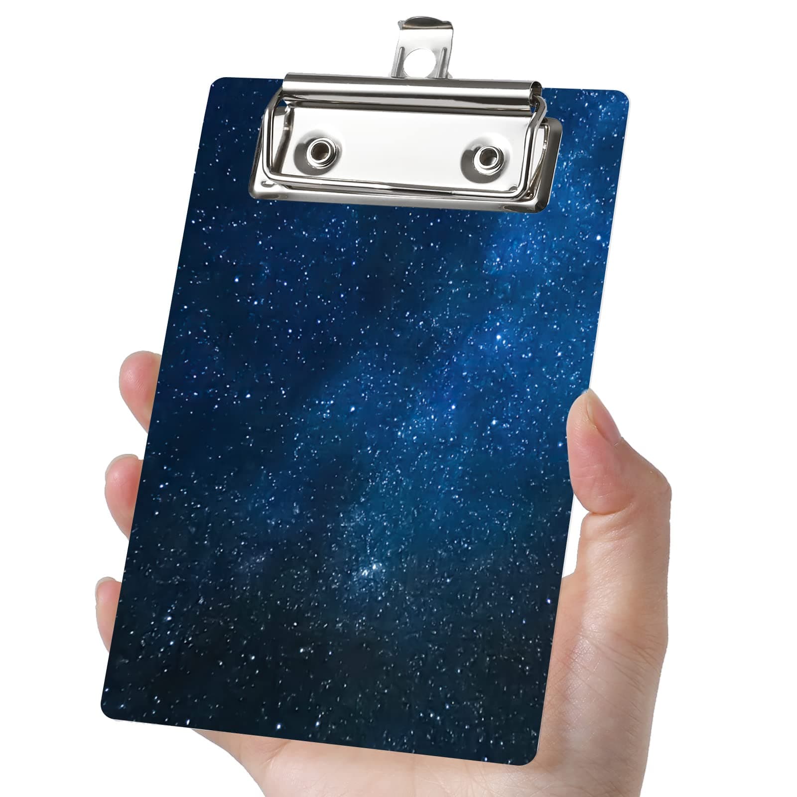 Mini clipboard can Easily fit into Large Pockets, Purses, Small Notepad Suitable for Nurses, Students, Office and Men, Women (Star)