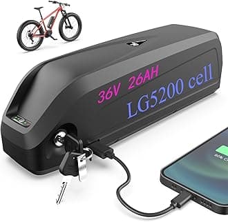 UK- Ebike battery 36V 26AH(LG5200cell) Long Range Lithium electric bike battery for Max 36V 700W 500W 250W Motor, ba-fang Ebike conversion kit