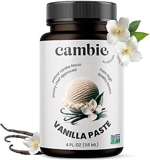 Cambie - Vanilla Bean Paste, Pure Vanilla Paste for Baking and Cooking, All Natural, Non-GMO, Sustainably Sourced, & Kosher, 4 Ounces