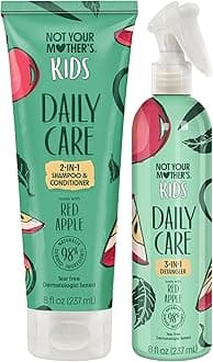 Kids Daily Care 2-In-1 Shampoo & Conditioner and 3-In-1 Detangler (2-Pack) - Hair Products for Kids - Ideal for All Hair Types