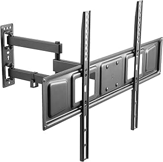 ProperAV Heavy Duty Swing Arm TV Wall Bracket 37" 40" 42" 43" 46" 50" 55" 60" 65" 70" VESA Max 600X400 Black