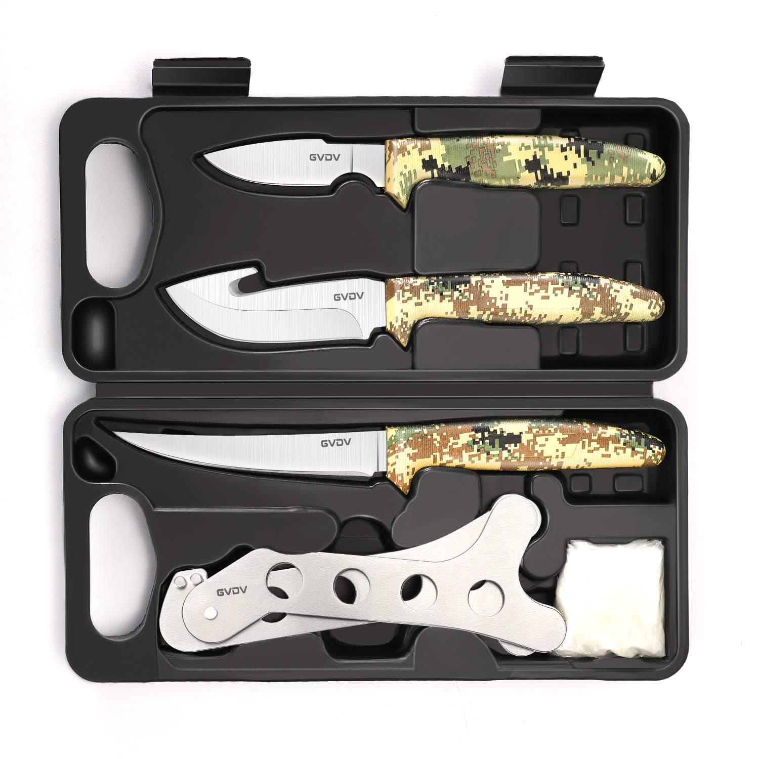 GVDV Hunting Knife Set - Deer Field Dressing Kit, Game Processor Set With Gut...