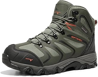 Men's Ankle High Waterproof Boots Hiking Boots Men Walking Boots Mens Backpacking Trekking&Hiking Footwear Armadillo