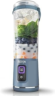 Blast Portable Blender, 530ml, Leakproof Lid & Sip Spout, Powerful Cordless Mini Blender, Rechargeable, Portable Smoothies, Protein Shakes, Blends Ice & Frozen Fruit, Denim Blue, BC151UKNV