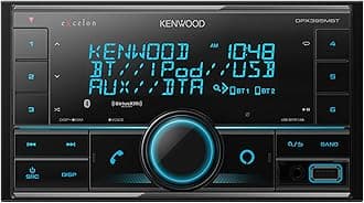 DPX395MBT Double DIN in-Dash Digital Media Receiver with Bluetooth (Does not Play CDs) | Mechless Car Stereo Receiver | Amazon Alexa Ready - Black