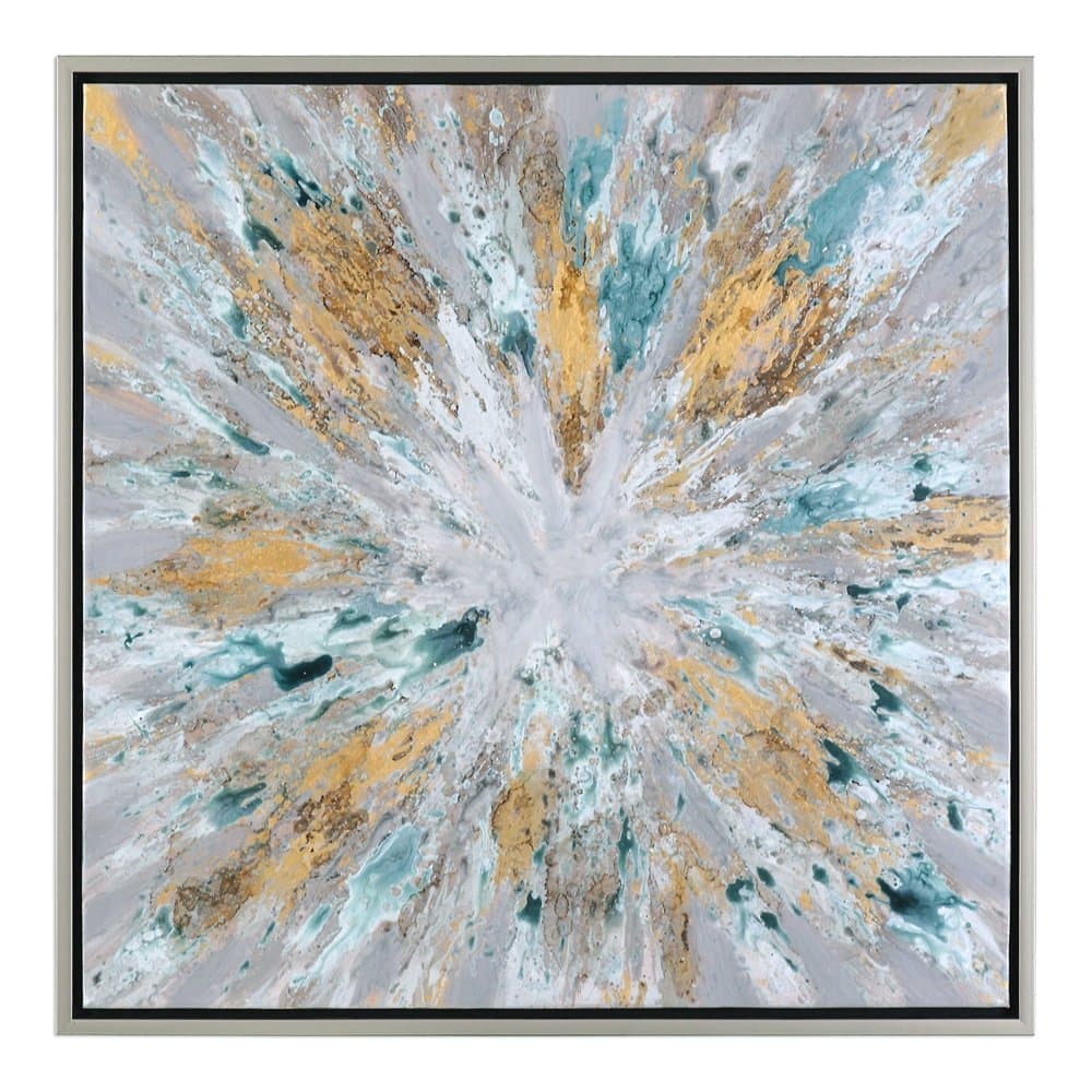 Argon Lights The Exploding Star Modern Abstract Art by Grace Feyock